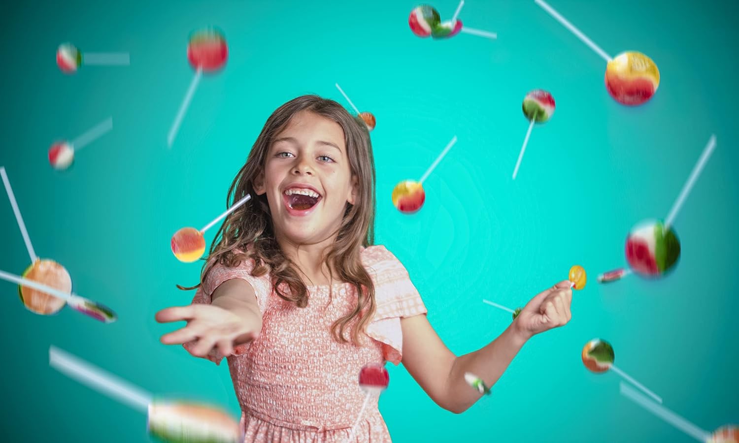 Lollipops Individually Wrapped Bulk - 5 lb. Assorted Candy Flavors of Mixed Fruit Suckers - Includes Lollipop Candy, Fine Swirl Lollipops for Kids & Adults in Businesses & Schools