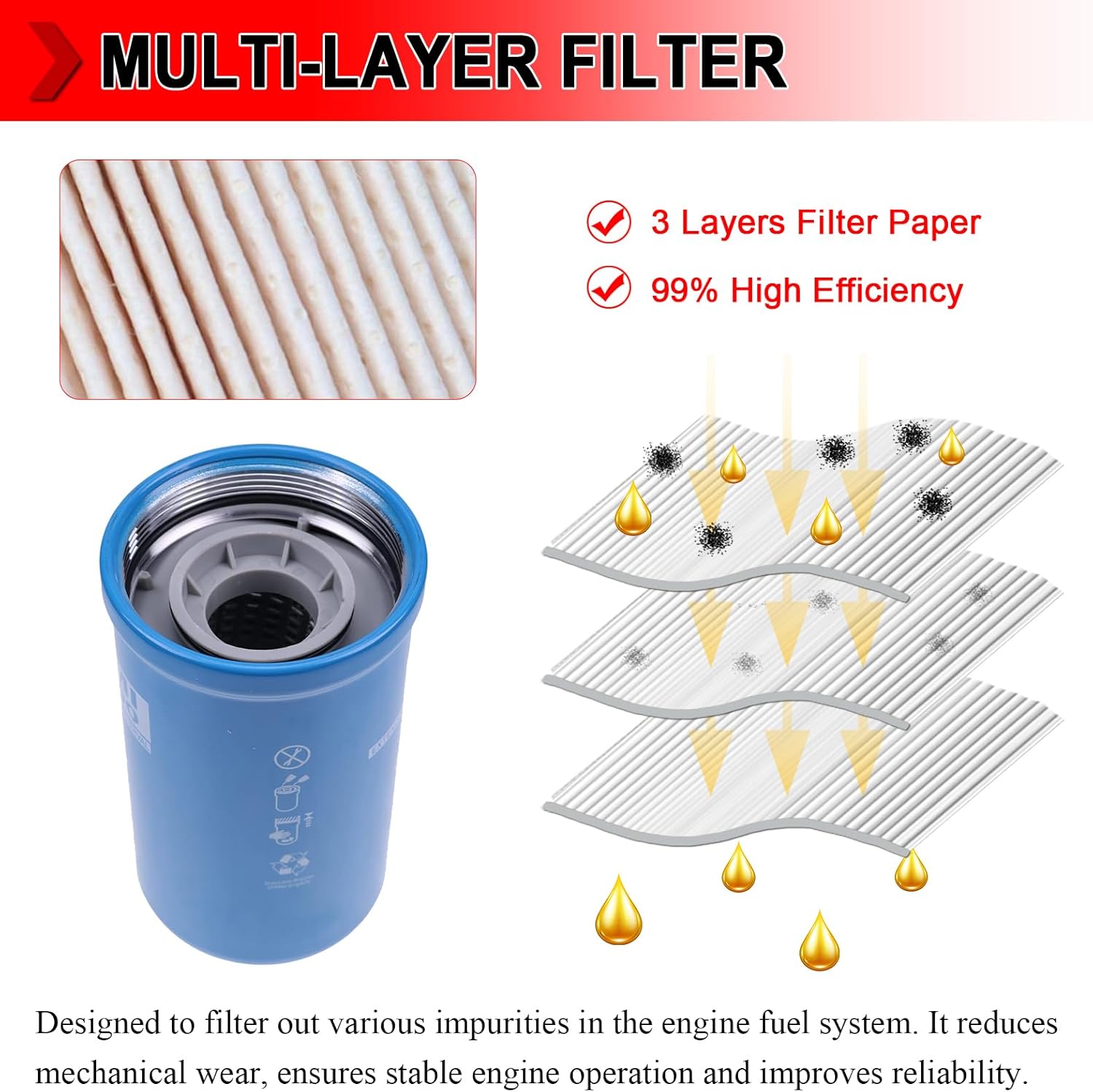 11-9959 Oil Filter Compatible with THERMO KING Precedent Standard C-600 C-600M C-700 S-700 G-600 G-700 610DE S600 S700, Pack of 6