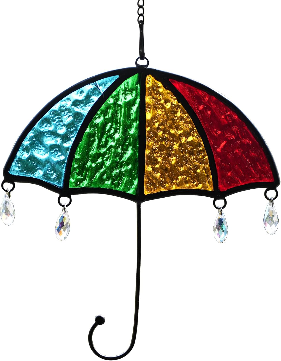 BOXCASA Umbrella Decor Suncatchers for Windows,Stained Glass Suncatchers Crystals