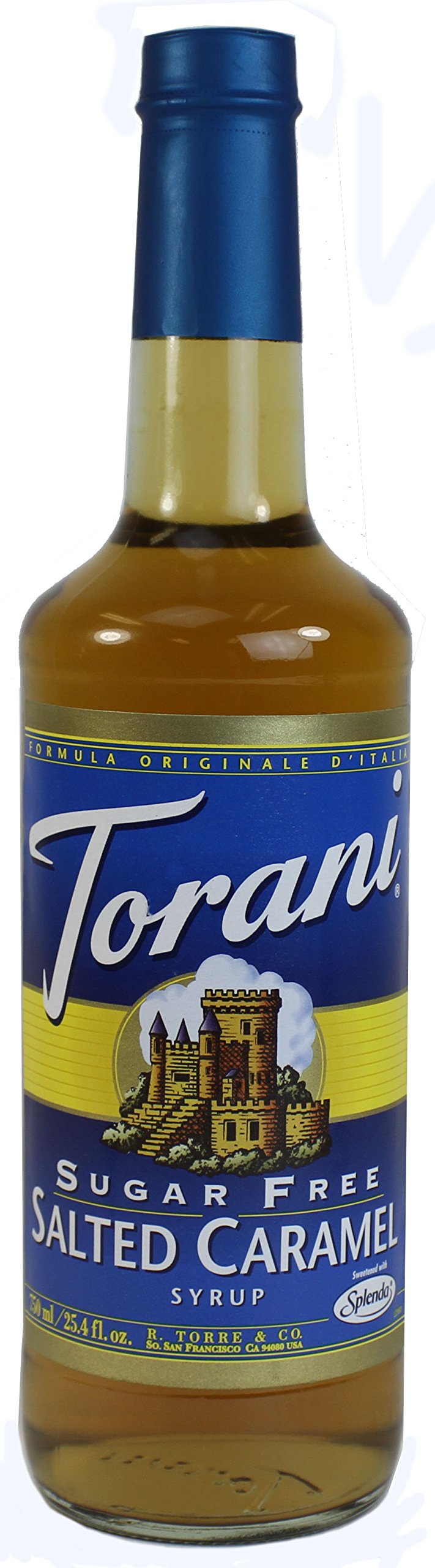Torani Sugar Free Salted Caramel Flavoring Syrup, 750mL (25.4 Fl Oz
