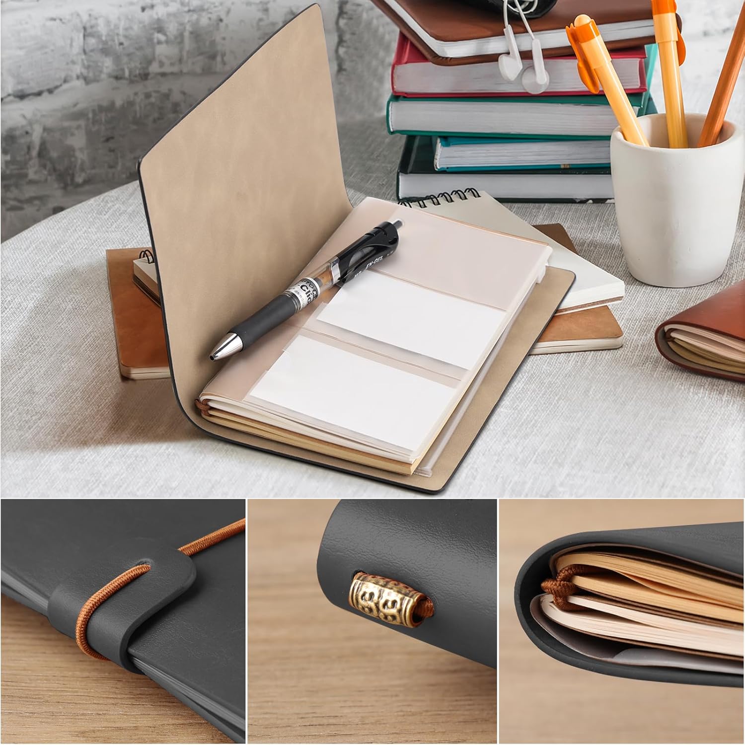 PRSTENLY Gifts for Son Leather Journal, to My Son Gifts 140 Page Refillable Journal Notebook, Birthday Christmas Gift for Sons from Mom Dad - Image 2