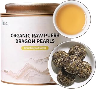 YUANSHENG Organic Raw Puerh Dragon Pearls