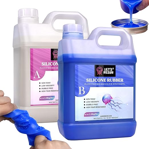 LET'S RESIN Silicone Mold Making Kit 30A,160oz/10Lbs