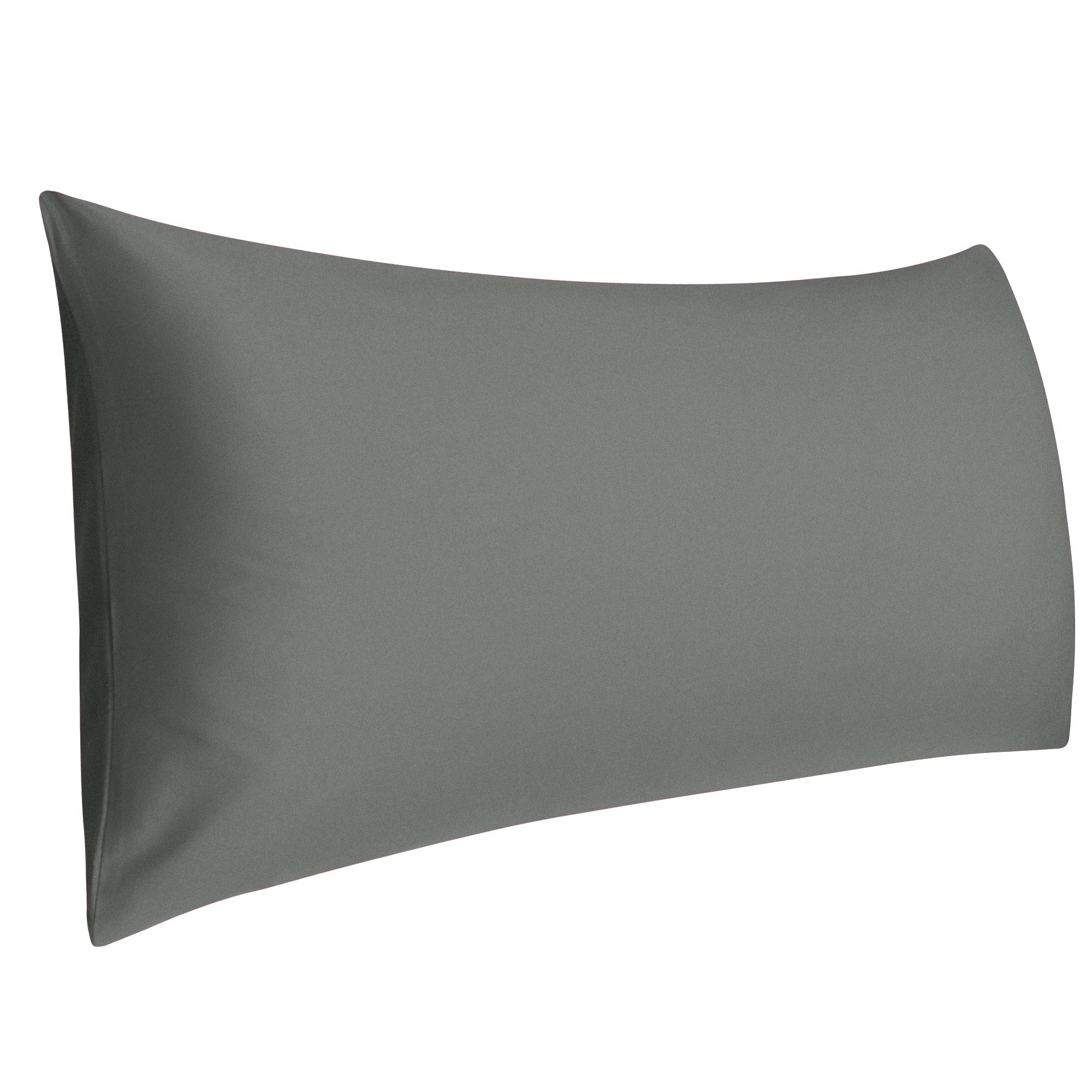 sourcingmap Cotton 4.6ft Body Pillow Cover, Long Bolster Pillowcase - Envelope Closure - Pregnancy Body Support Cushion - Dark Gray