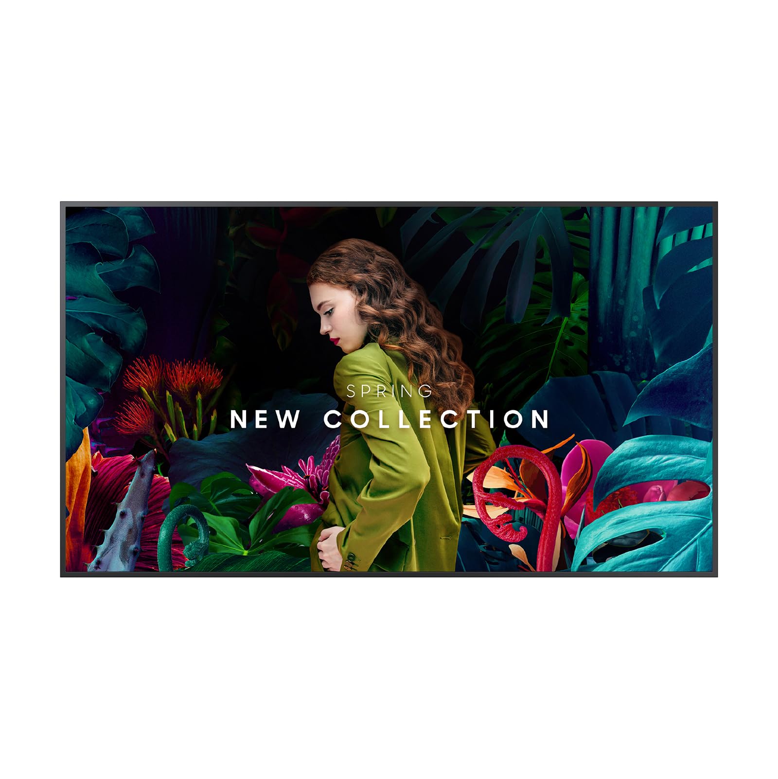 Photo 1 of Samsung 65" Commercial UHD Signage, 28.5mm Depth, Dynamic Crystal Color, Quantum Processor Lite 4K, Ultra Slim, Home UI, Centered VESA Holes, 3-Year Warranty, LH65QBCEBGCXGO