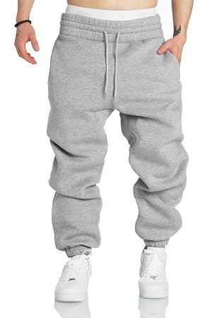 A WATERWANG Mens Sweatpants Casual Cotton Tapered Joggers Athletic Sweat Pants for Men Workout Running with Pockets