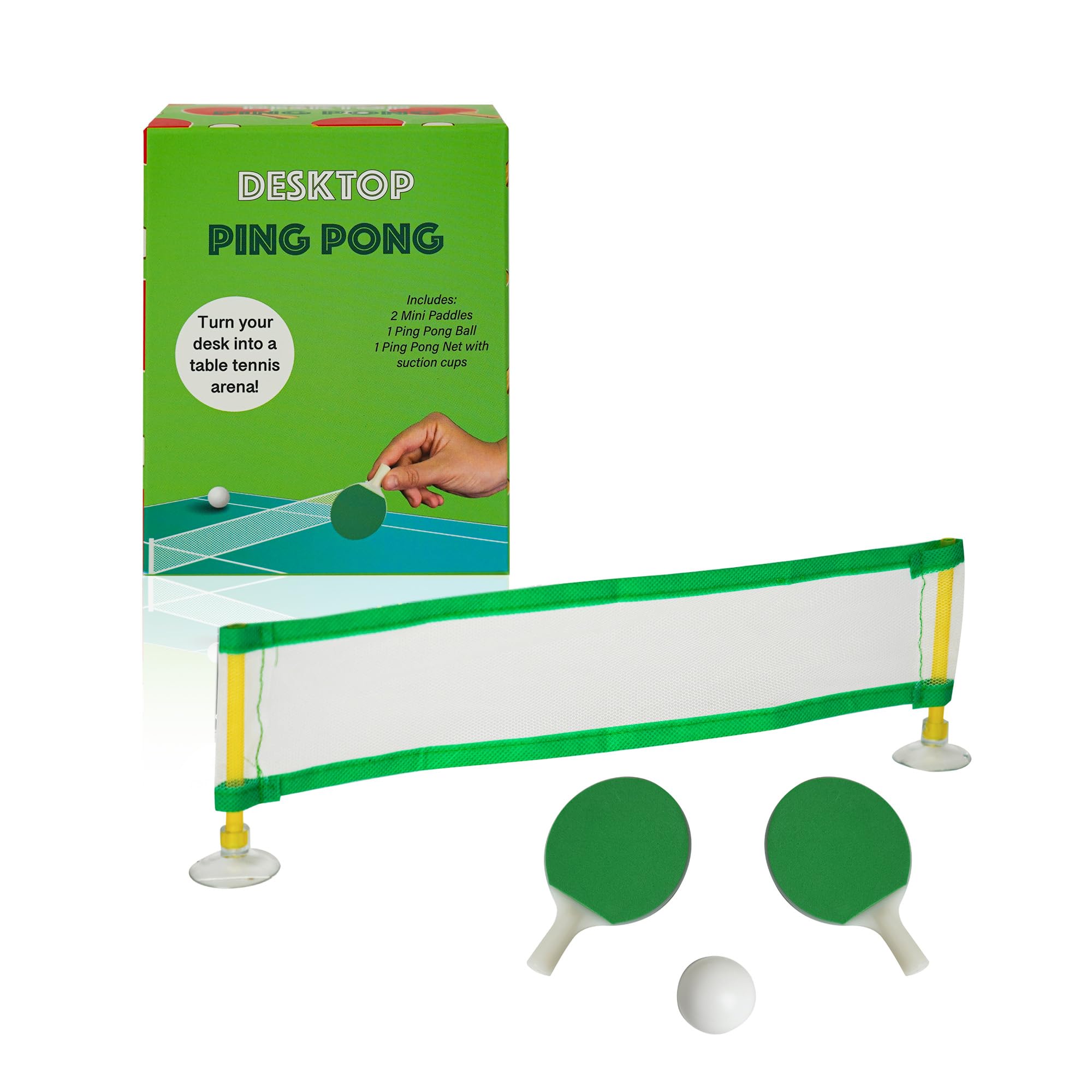 Diabolical DP1349 Desktop Ping Pong - Table Top Games, Stocking Fillers for Boys, Table Tennis, Christmas Eve Box Fillers for Teenagers, Novelty Desk Gifts, for Work Colleagues