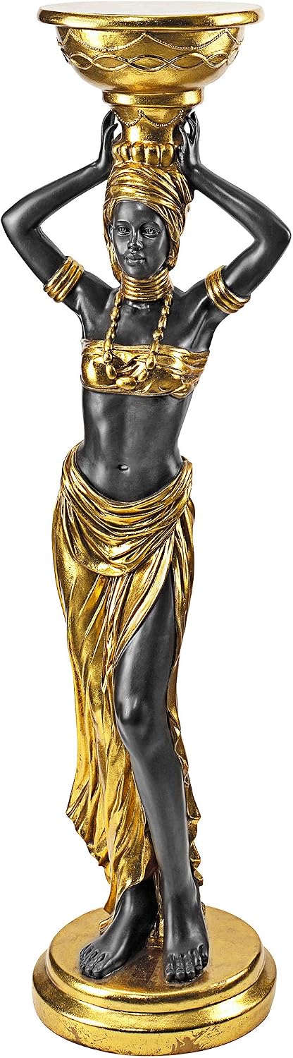 Design Toscano QL177891 The Maiden Water Carriers of Ghana Sculpture,Full Color