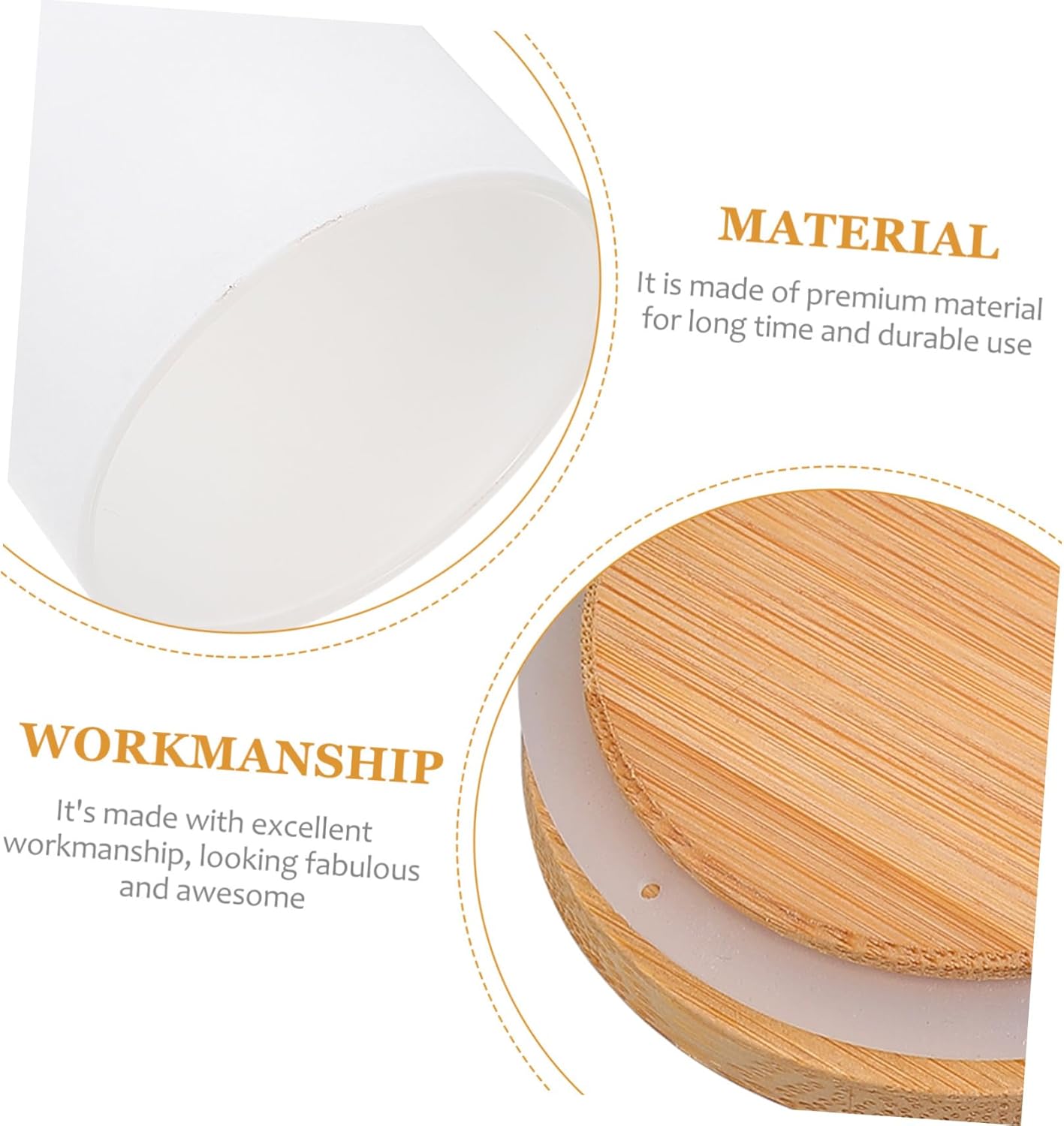 TEHAUX 4sets Aromatherapy Candle Tins with Lids Candle Making Jars Elegant White Design with Covers for Home Fragrance and Gifting