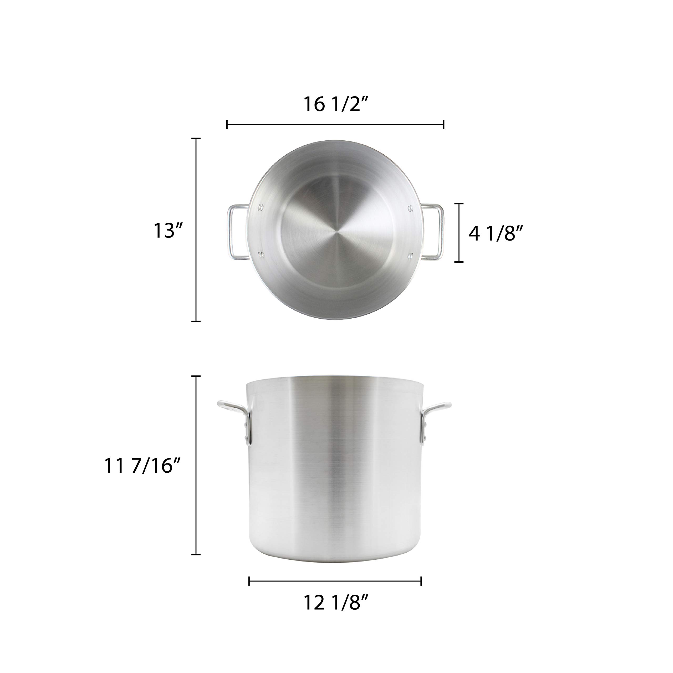 Thunder Group 24 Qt Stock Pot - Large Capacity -2