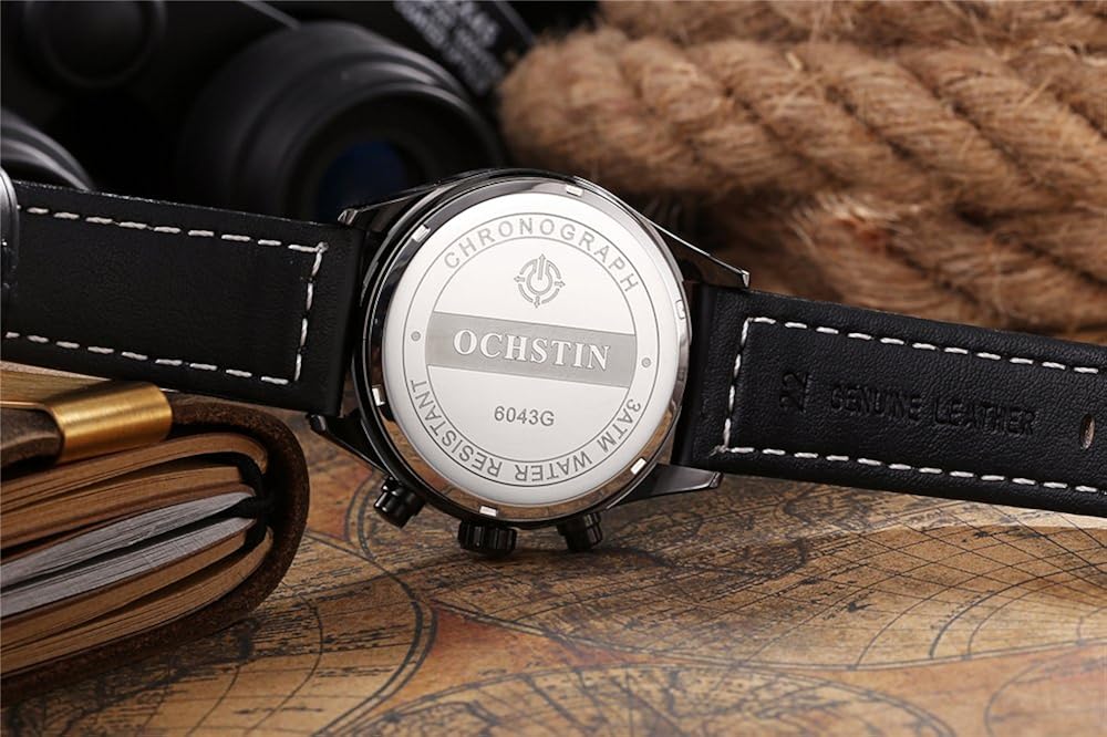 OCHSTIN 6043G Stainless Steel Mesh Quartz Sport Business Wristwatch