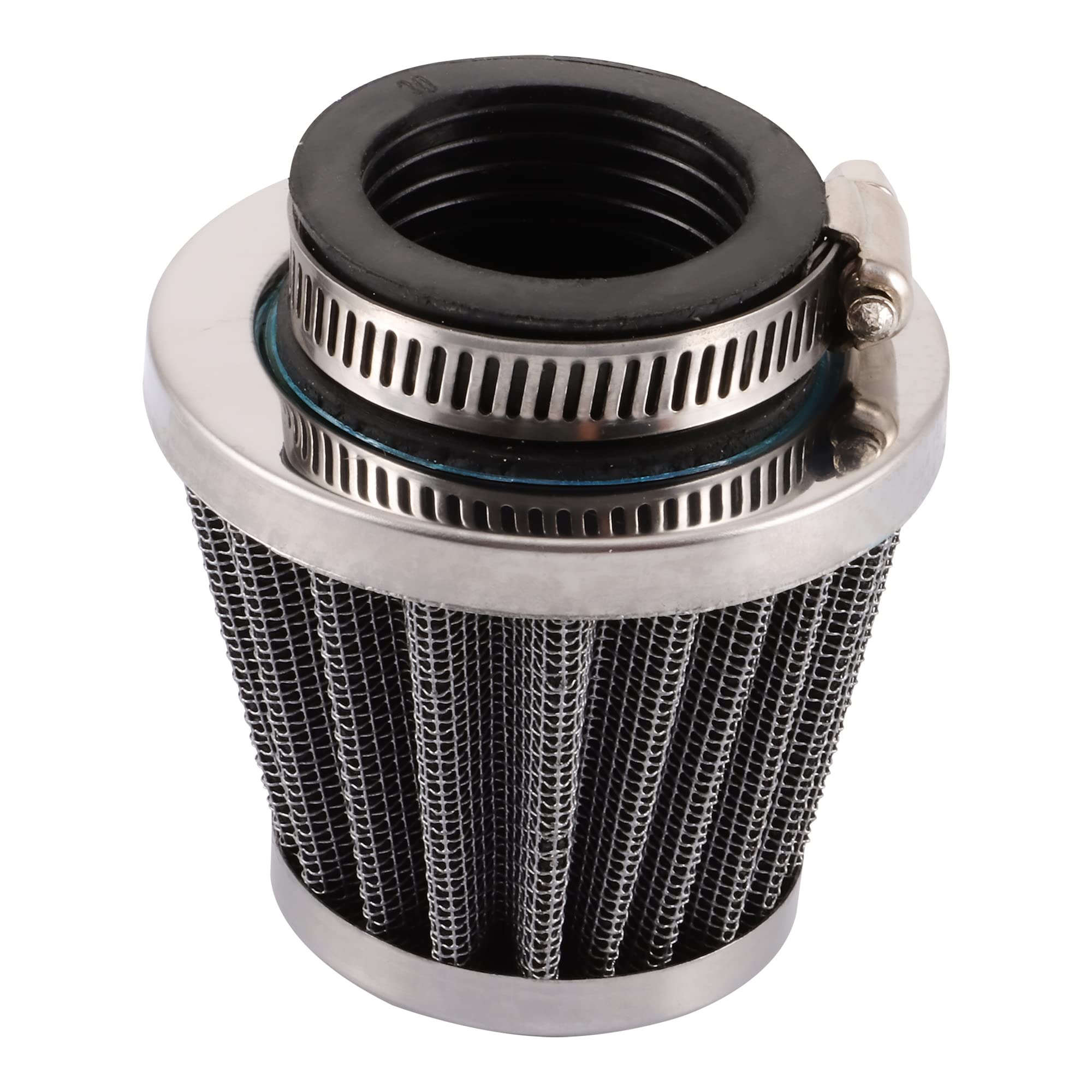 GOOFIT Carburador 19 PZ19 Moto con Filtro de Aire 35mm con Membranas con Filtro Combustible reemplazo para 2 Tiempos 50cc 70cc 90cc 110cc 125cc Pit Bike ATV Quad Ciclomotor y Scooter Go Kart Plata