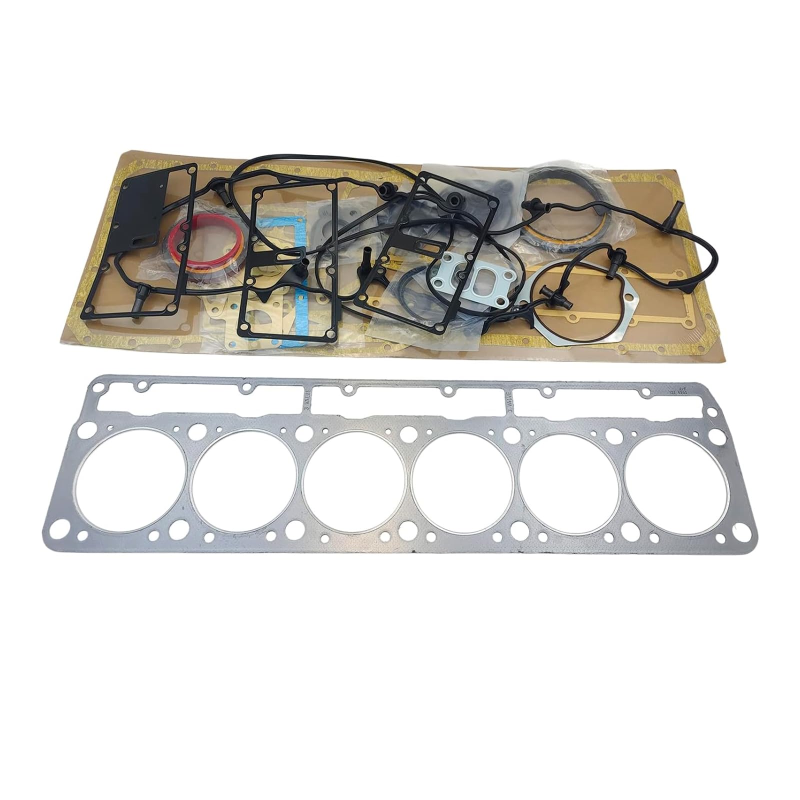 C7 Engine Full Head Gasket Set Kit Compatible with Caterpiller CAT C7 Engine