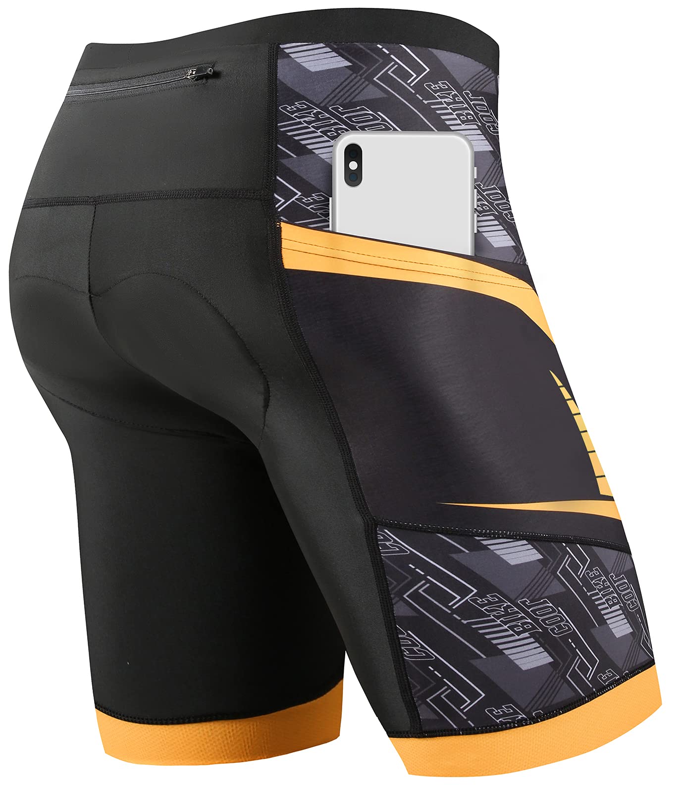 Cycorld Radlerhose Herren mit Sitzpolster 4D, Radhose Herren