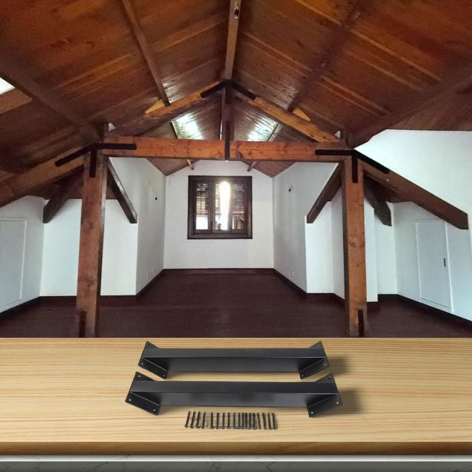 Set di 2 staffe di supporto per gazebo resistenti alle intemperie per un'installazione sicura