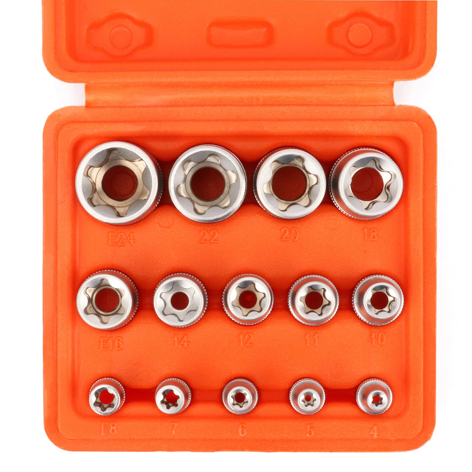 Buy CASOMAN 14 Pieces Female ETORX Star Socket Set, Female External