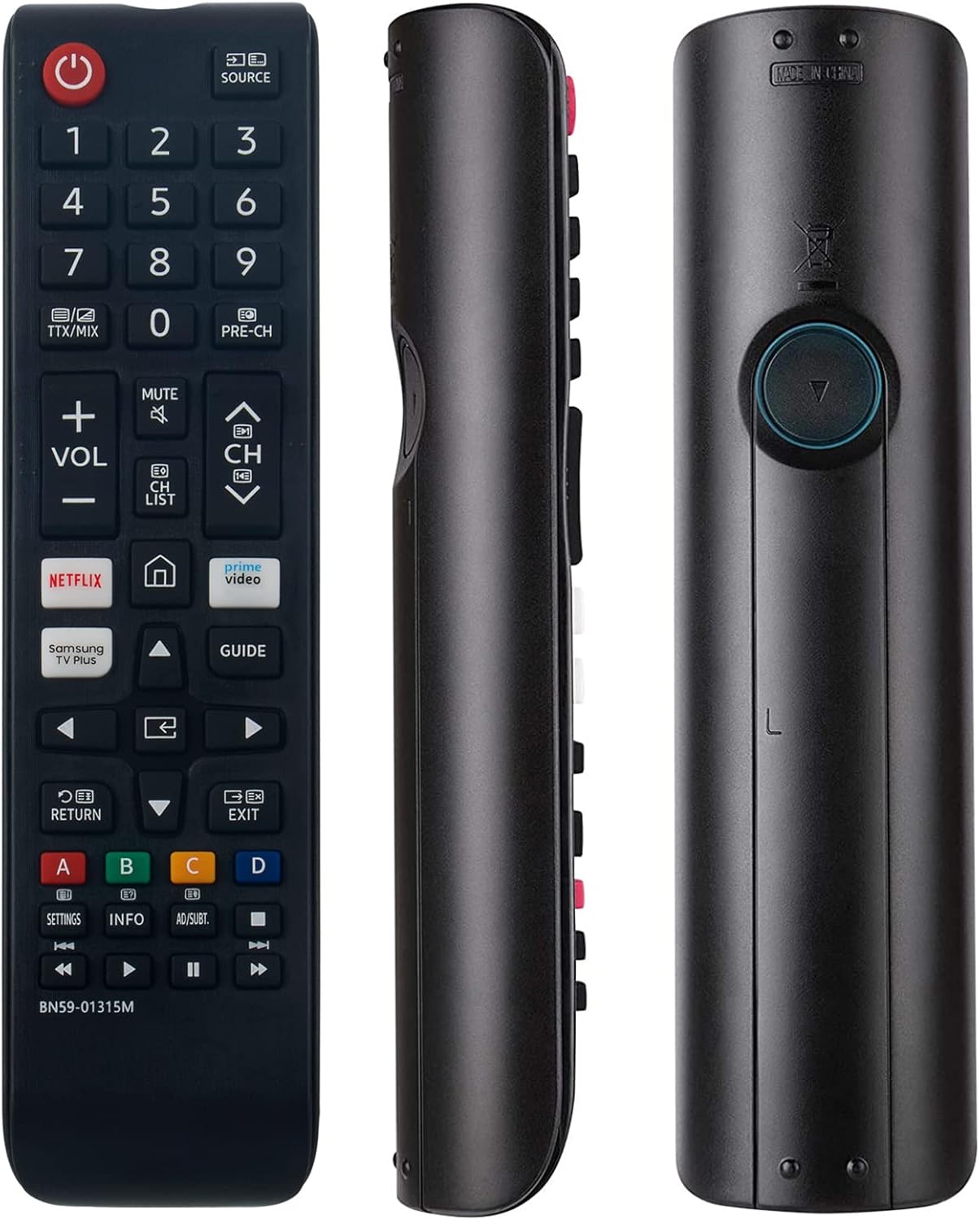 VINABTY BN59-01315M Replacement Remote Control fit for Samsung Smart 4K Ultra HD LED LCD TVs UE58RU7170S UE58RU7172U GQ43Q60T GQ50Q60T GQ55Q60T UE58RU7179U UE50RU7175U UE50RU7179U