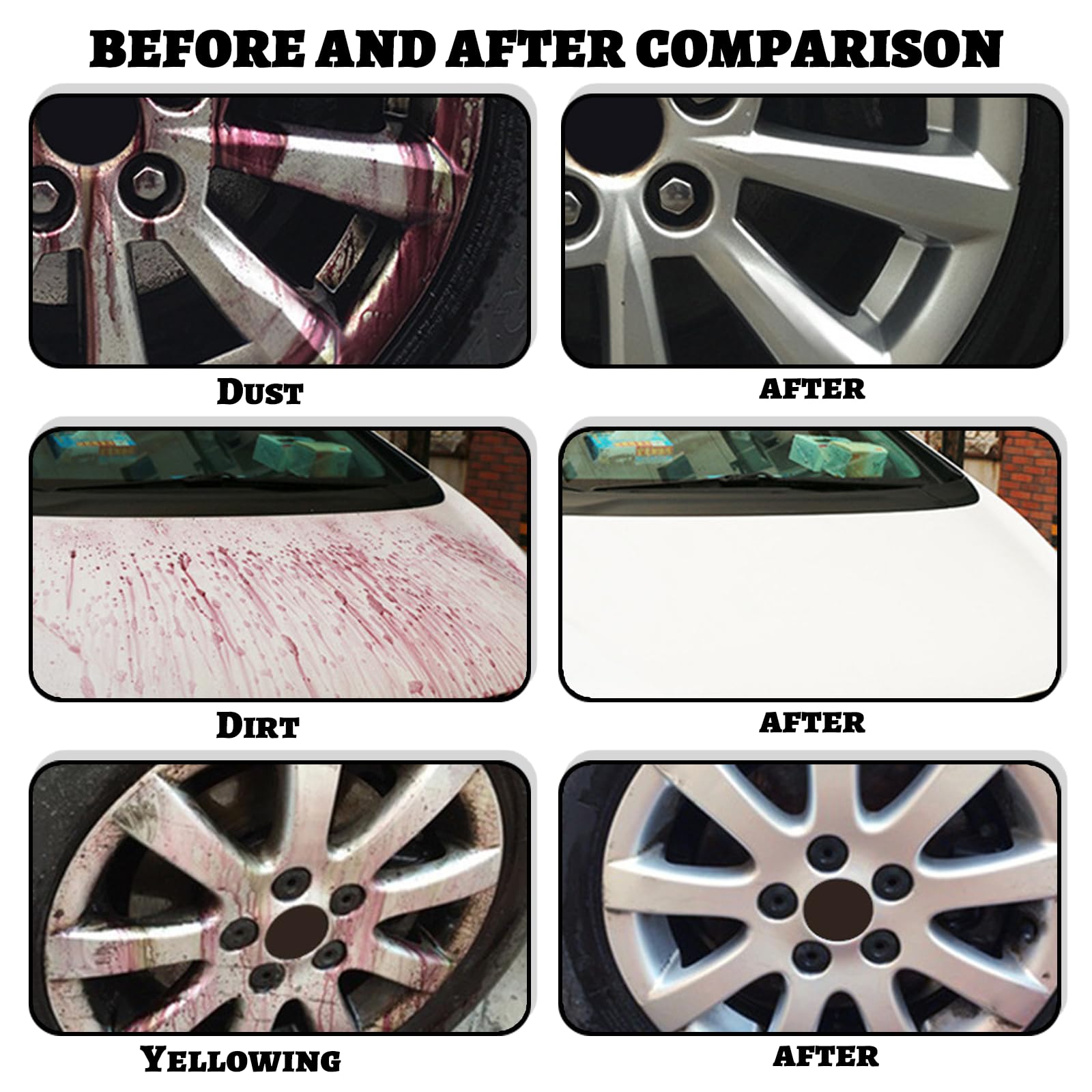 Bling Chemicals Wheel Cleaner, Aluminum Cleaner, Rim & Wheel Cleaner Spray, Removes Brake Dust & Grime, Brake Dust, Non-Acidic Tire Cleaner, Purple Color Changing, 10 fl oz (1PCS) — view 4
