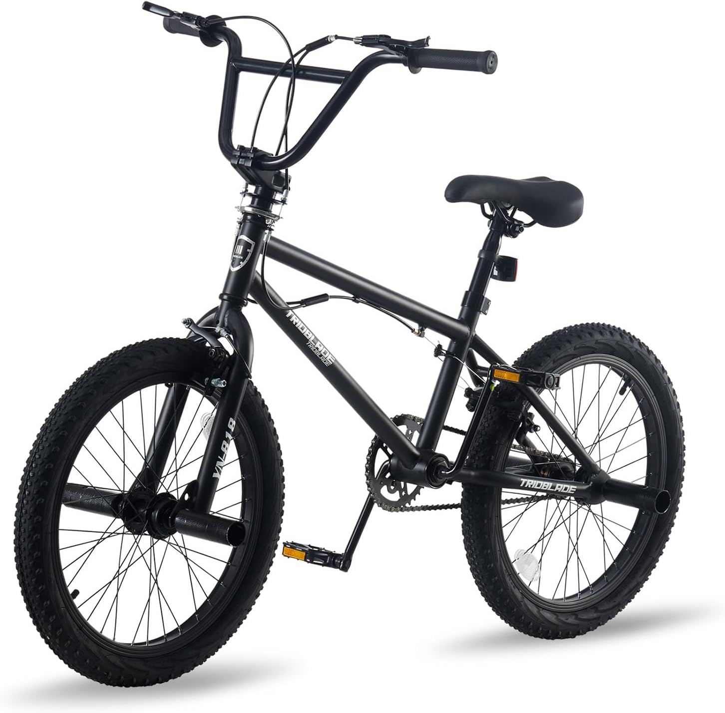 LSLIFE 20 Zoll BMX Bike für Jungen Mädchen & Erwachsene Freestyle BMX Fahrrad mit 360 Grad Rotierendem Lenker U-Brake, Professionelles Stunt Bike für Jugendliche Erwachsene Street Park