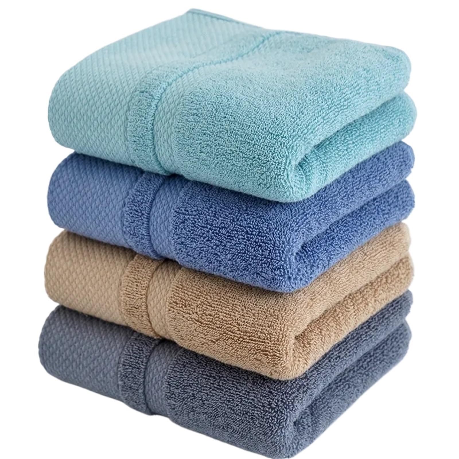 FGUJSUR Hand Towels 4pcs/Set Cotton Hand Towel Set Lightweight And Highly Absorbent Quick Drying Thicken Soft Face 35x75CM(Color5)