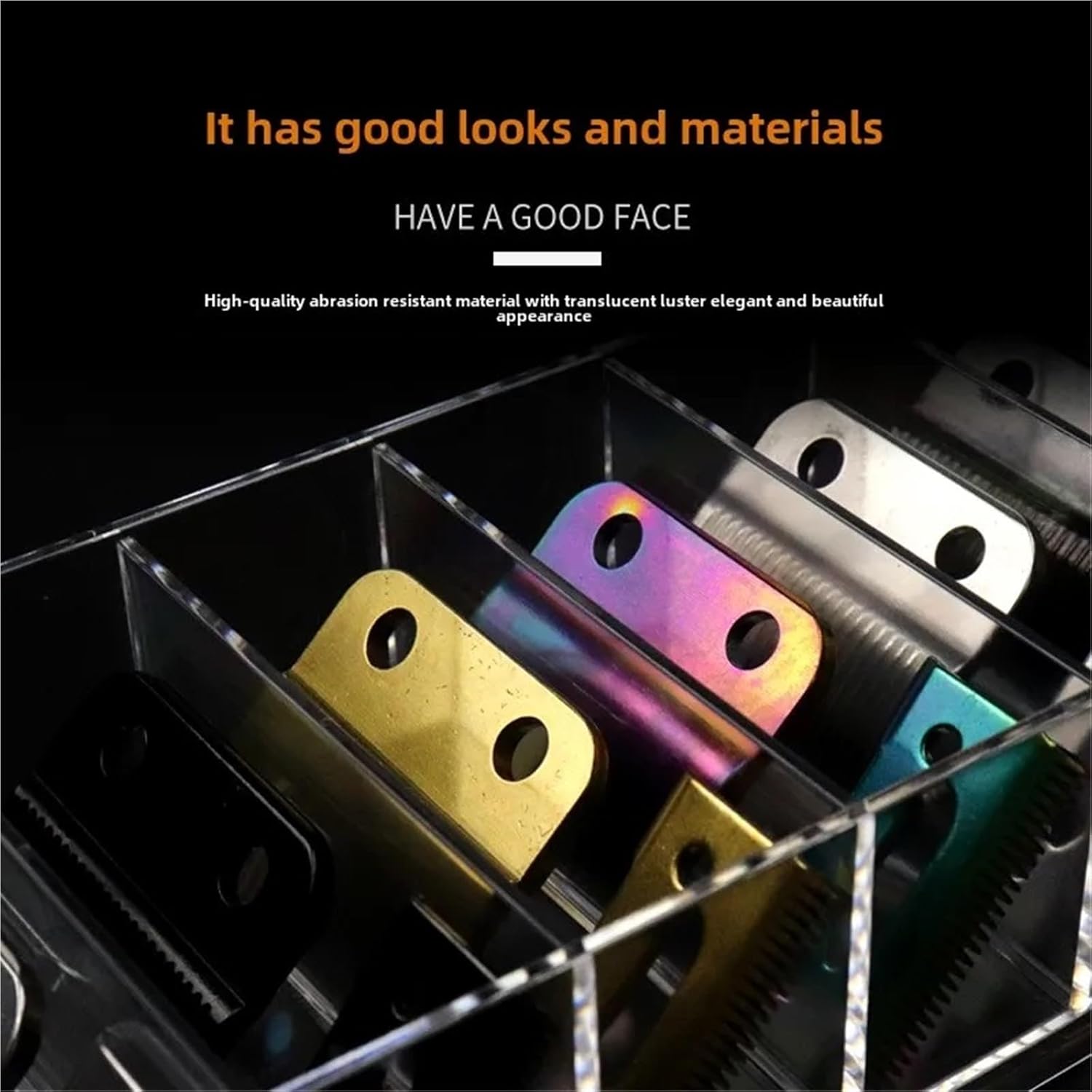 8 Grids Guide Limit Comb Storage Box Electric Hair Clipper Rack Holder Organizer Case Barber Salon Hairdressing Tools