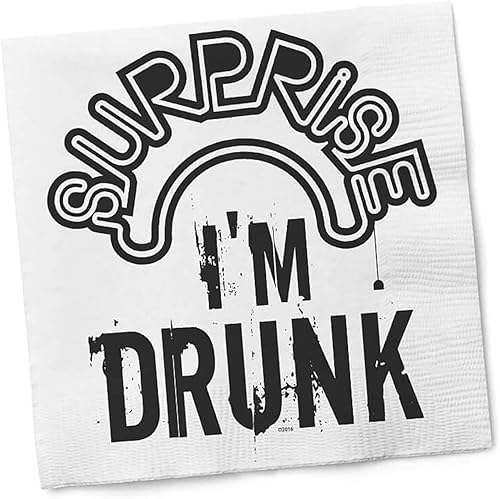 Miniatura 29 de Twisted Wares - Divertidas servilletas de cóctel - Perfectas para cualquier celebración de 5 x 5 pulgadas (paquete de 20) (por favor, mezclar) POR