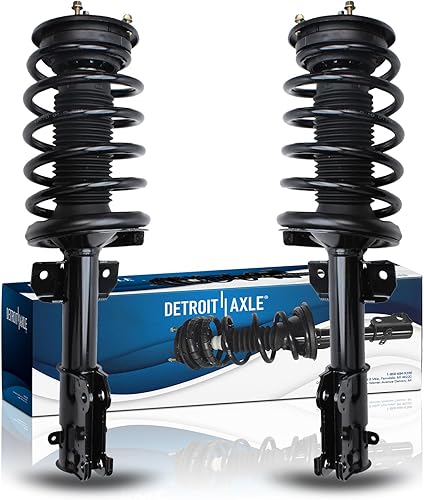 Detroit Axle - Puntales delanteros para Ford Mustang 2005-2010 completo 2 puntales con resorte helicoidal 2006 2007 2008 2009 reemplazo izquierdo y