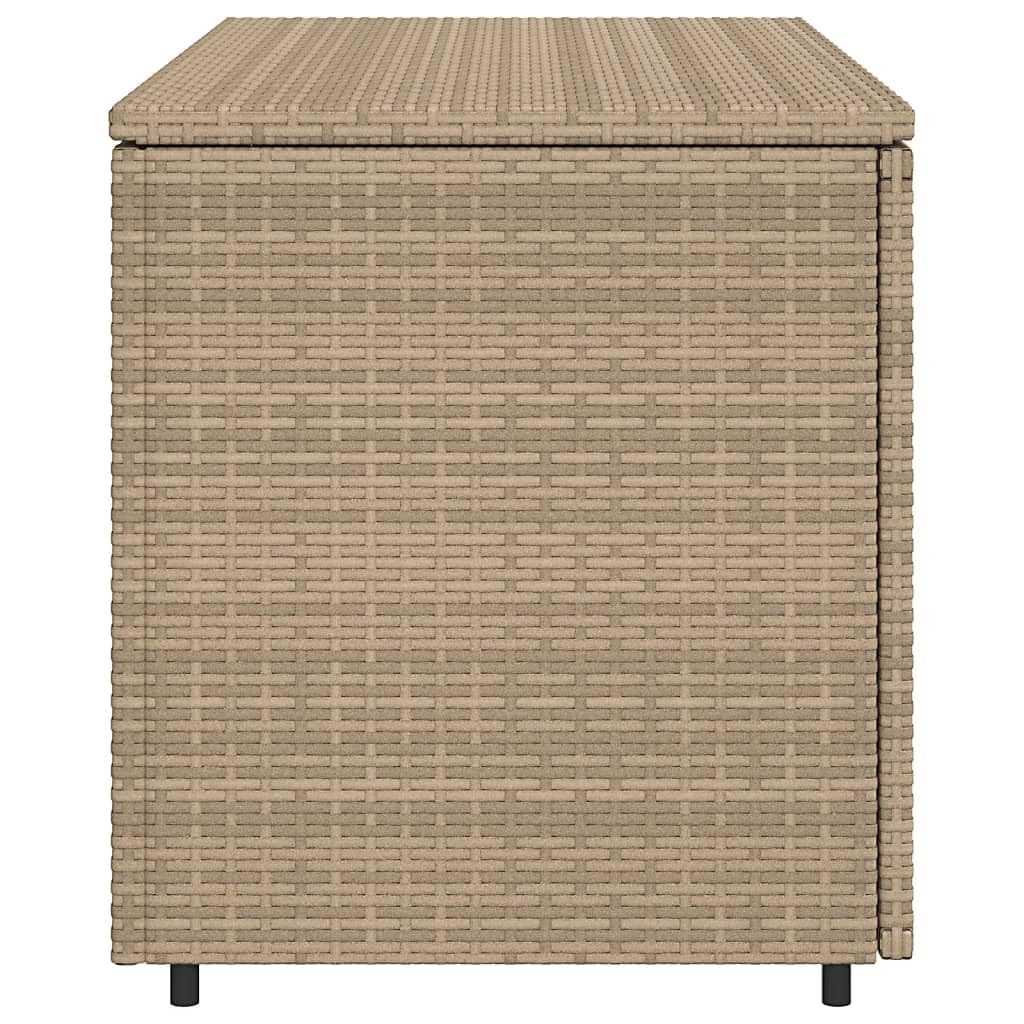 Home Outdoor AutresArmoire de rangement de jardin Beige 110 x 55 x 60,5 cm Poly Rotin