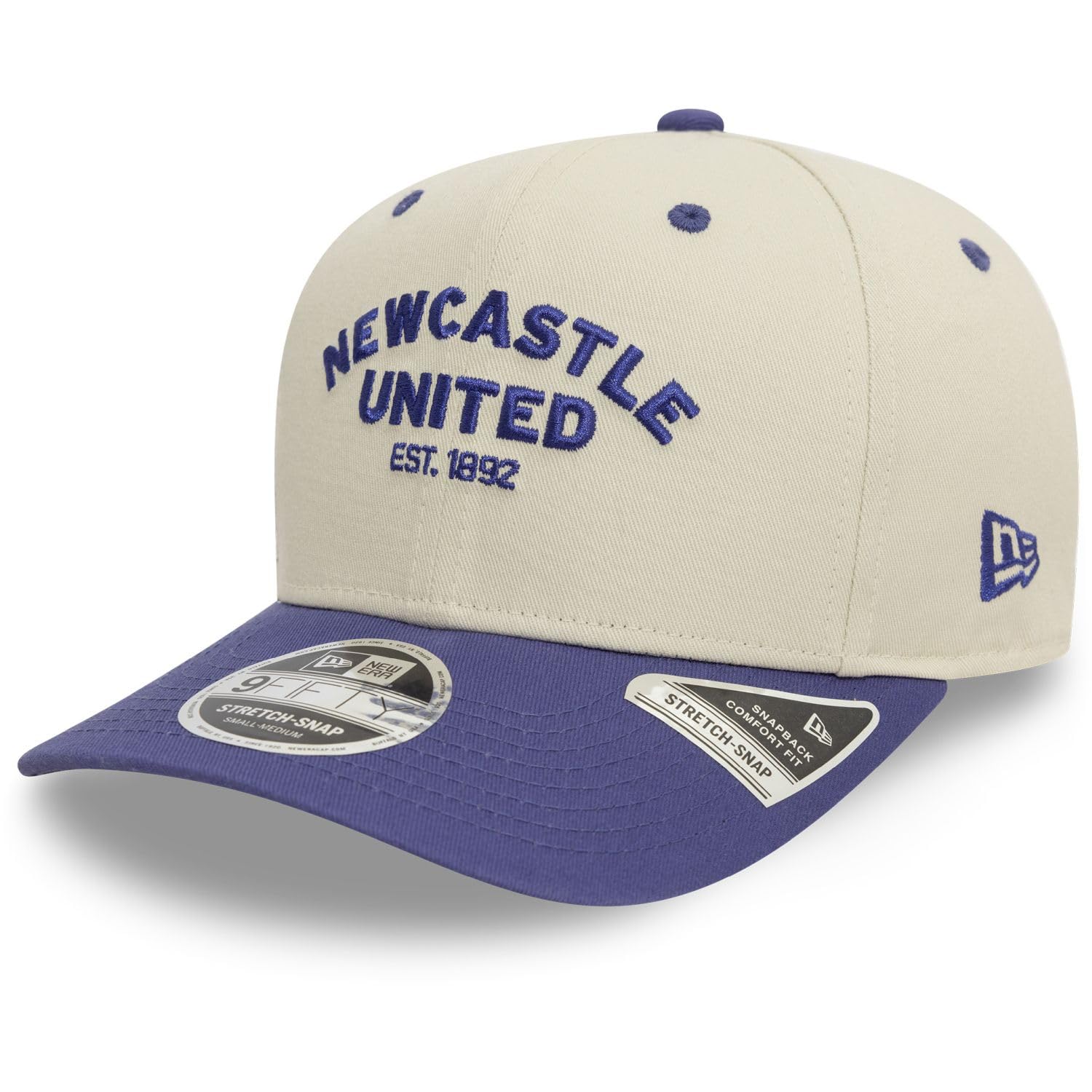 New Era Unisex Beige 9Fifty Stretch-Snap Cap - Newcastle United Ivory - S/M