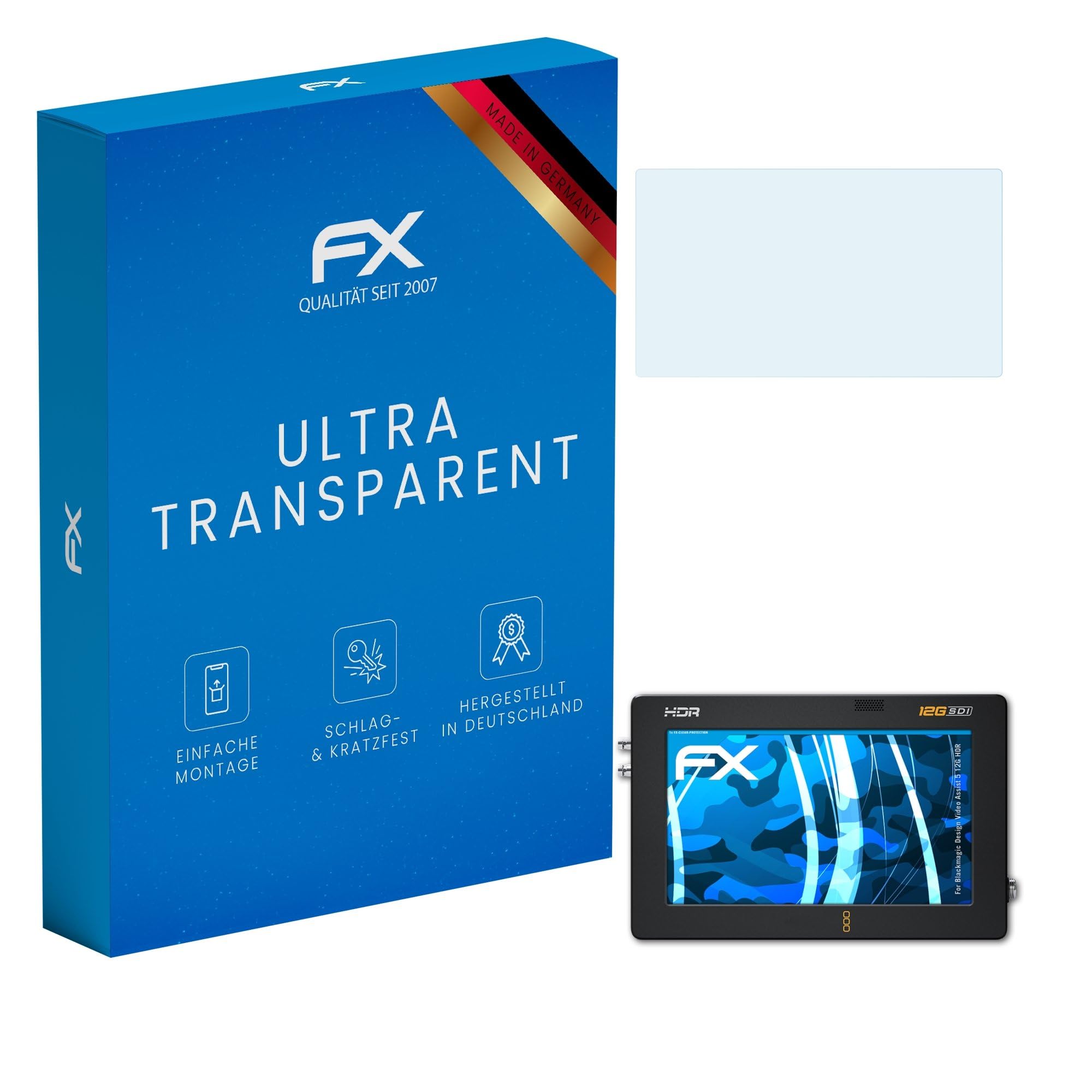 atFoliX Screen Protection Film compatible with Blackmagic Design Video Assist 5 12G HDR Screen Protector, ultra-clear FX Protective Film