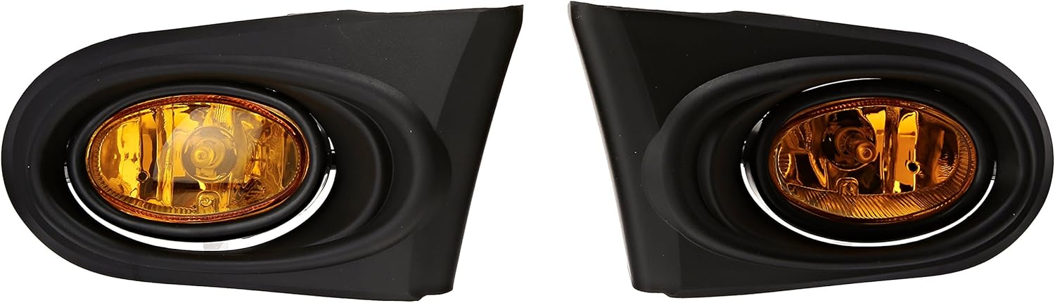 Oem Style Fog Lights Amber Made for and compatible with 2002-2004 RSX Base/Type-S
