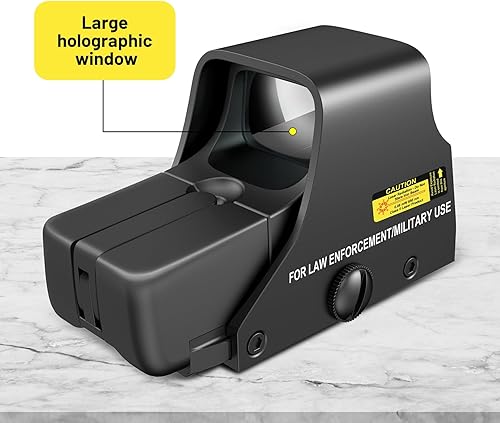 Miniatura 4 de Vista holográfica de metal 551, alcance de punto verde brillante y rojo para exteriores