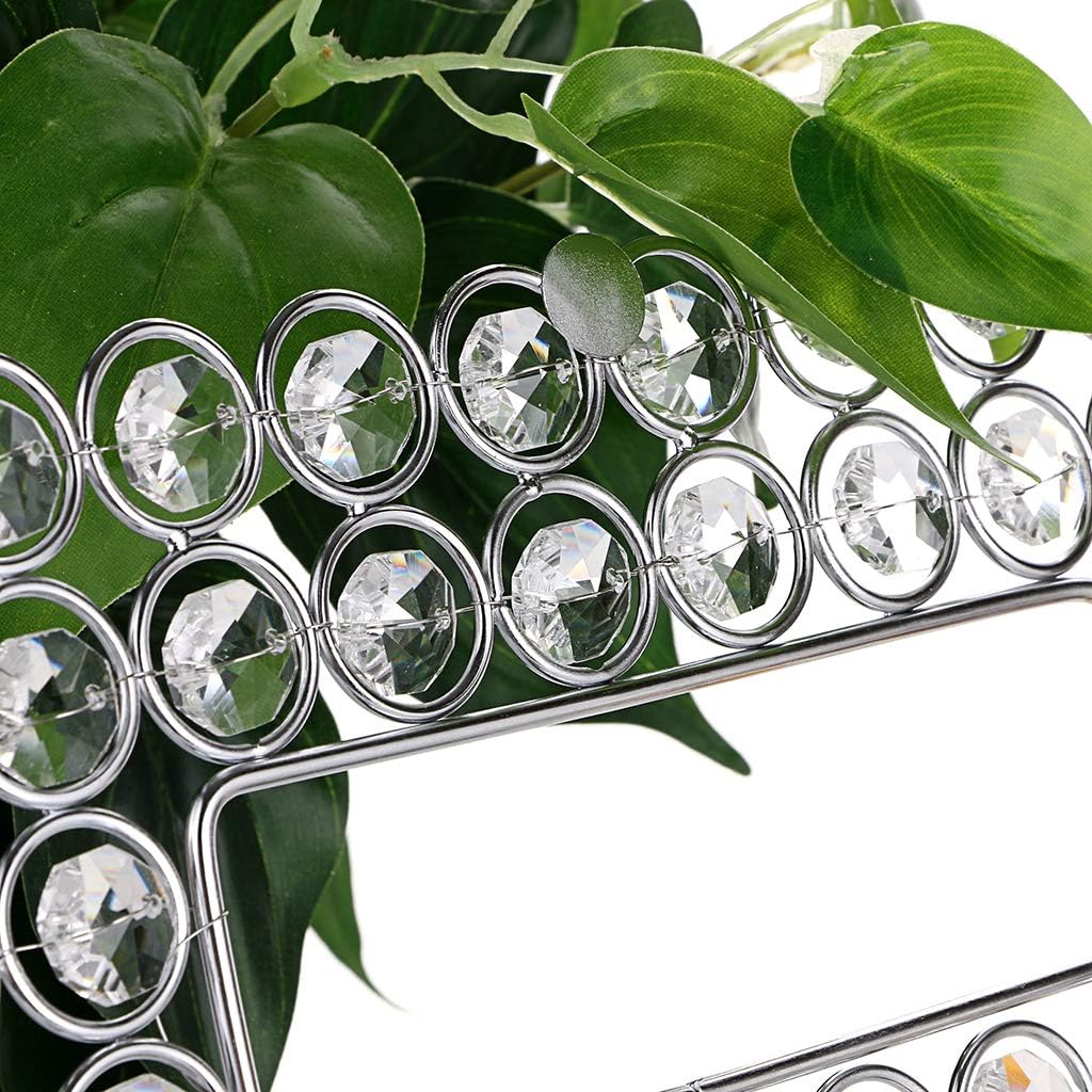 Sumnacon Rectangular Crystal Tissue Box Cover, Decorative Toliet Paper Box, Crystal Napkin Holder, Facial Tissue Holder for Bathroom/Dresser/Night Stand/Desk/Table, Silver : Home & Kitchen