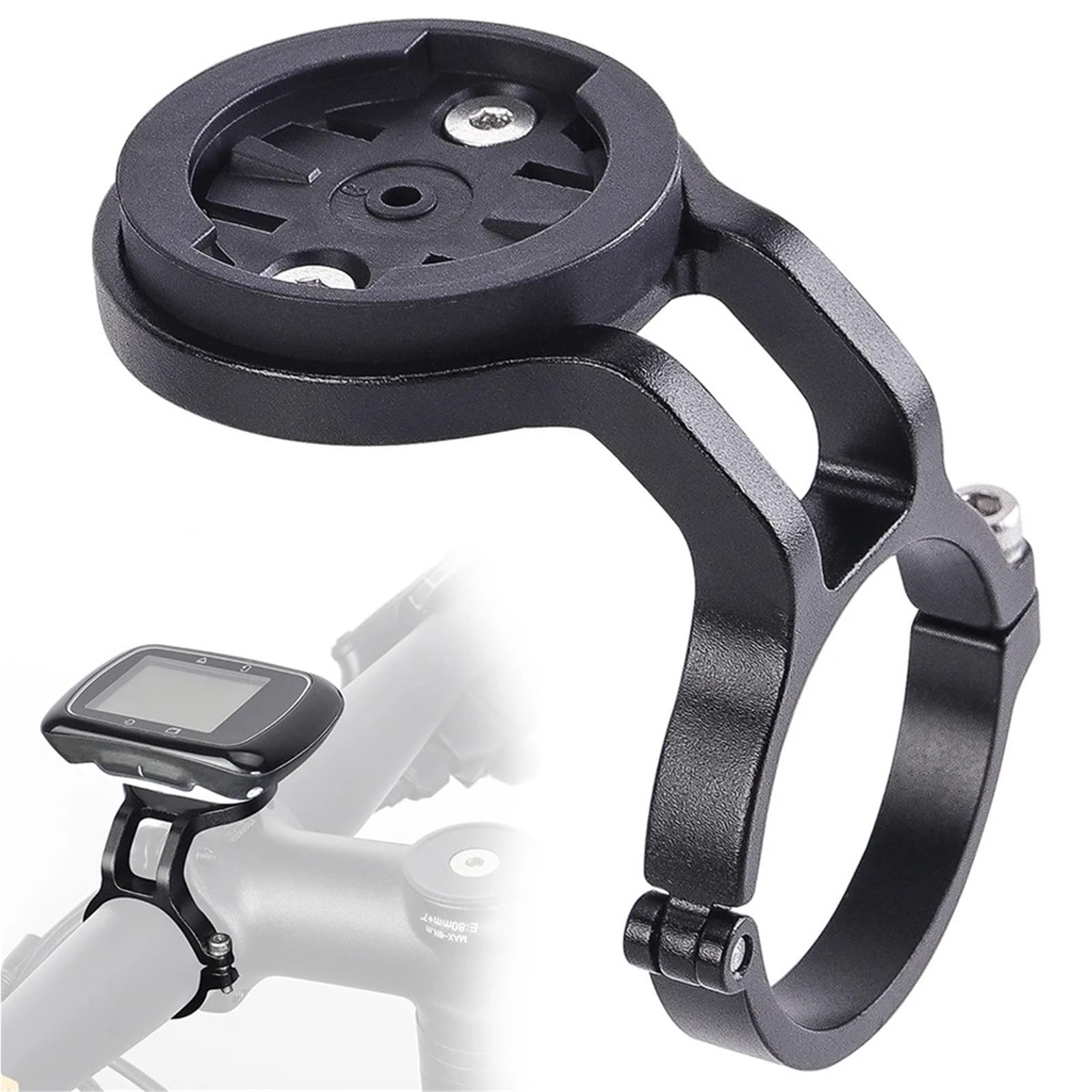 Supporto per computer da manubrio per bicicletta, in lega di alluminio, leggero, per cronometro, GPS, bici da strada (4 pezzi)