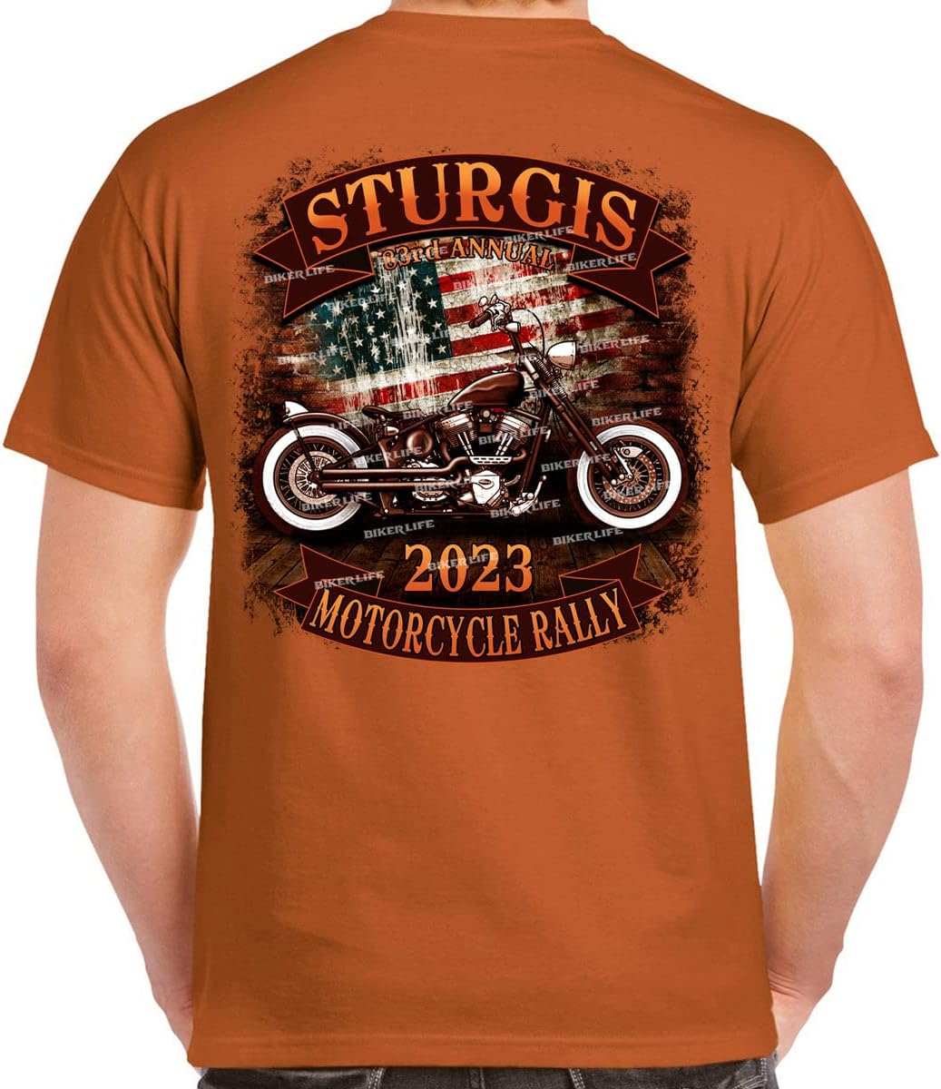 2023 Sturgis Motorcycle Rally Rockin’ Bike USA T-Shirt