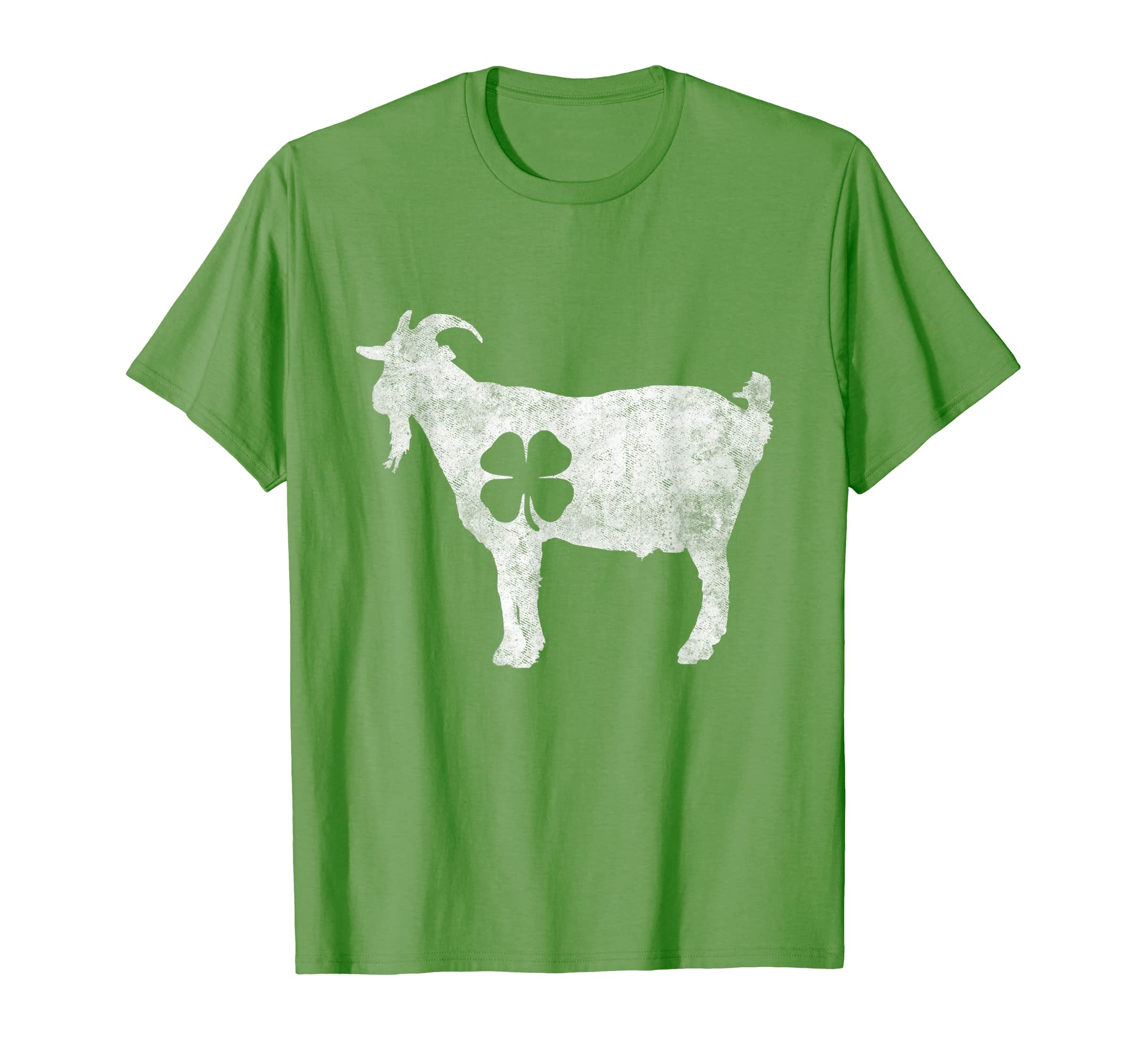 Vintage St Patricks Day Funny Goat Irish Llama Shamrock Gift T-Shirt