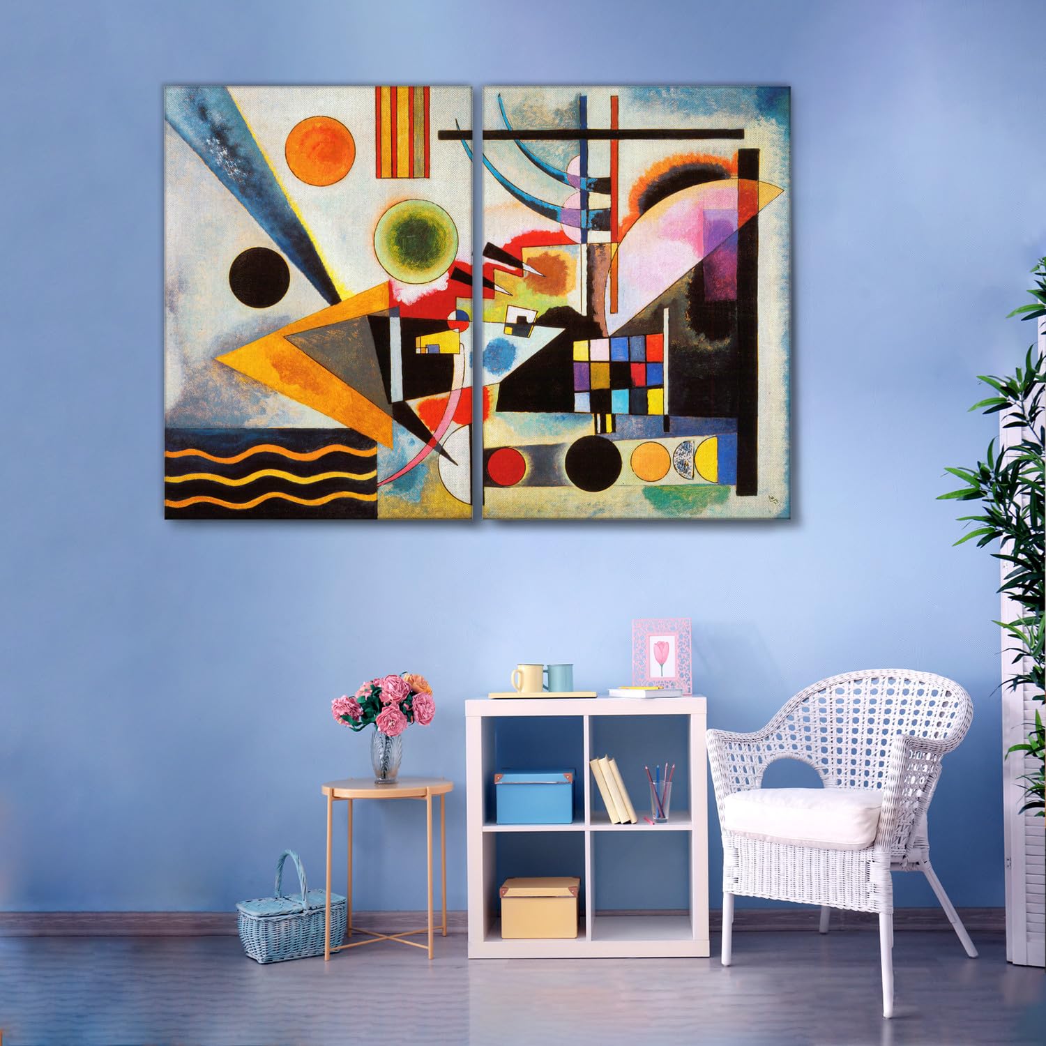 Giallobus - 5 Multipaneel Art Board - Vassily Kandinsky - Kandinsky Collage 1 - MDF-hout - 140x100