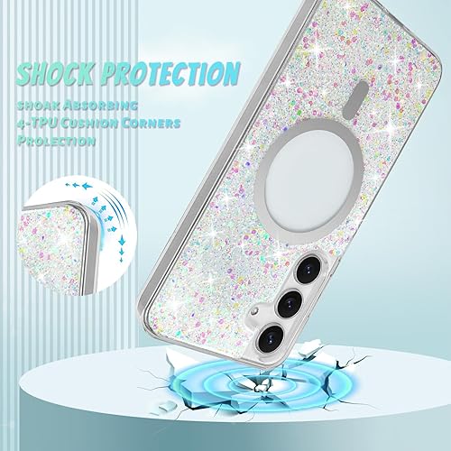 Miniatura 10 de Bonoma Funda compatible con Samsung Galaxy S21 Ultra Love Heart Plating electrochapado elegante funda protectora de cámara de TPU suave a prueba de