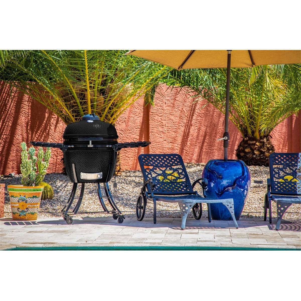 PIT BOSS K24 Kamado Grill – Keramik, 4200 Cm² Grillfläche, Bis 371°C | Für Grillen, Räuchern & Backen