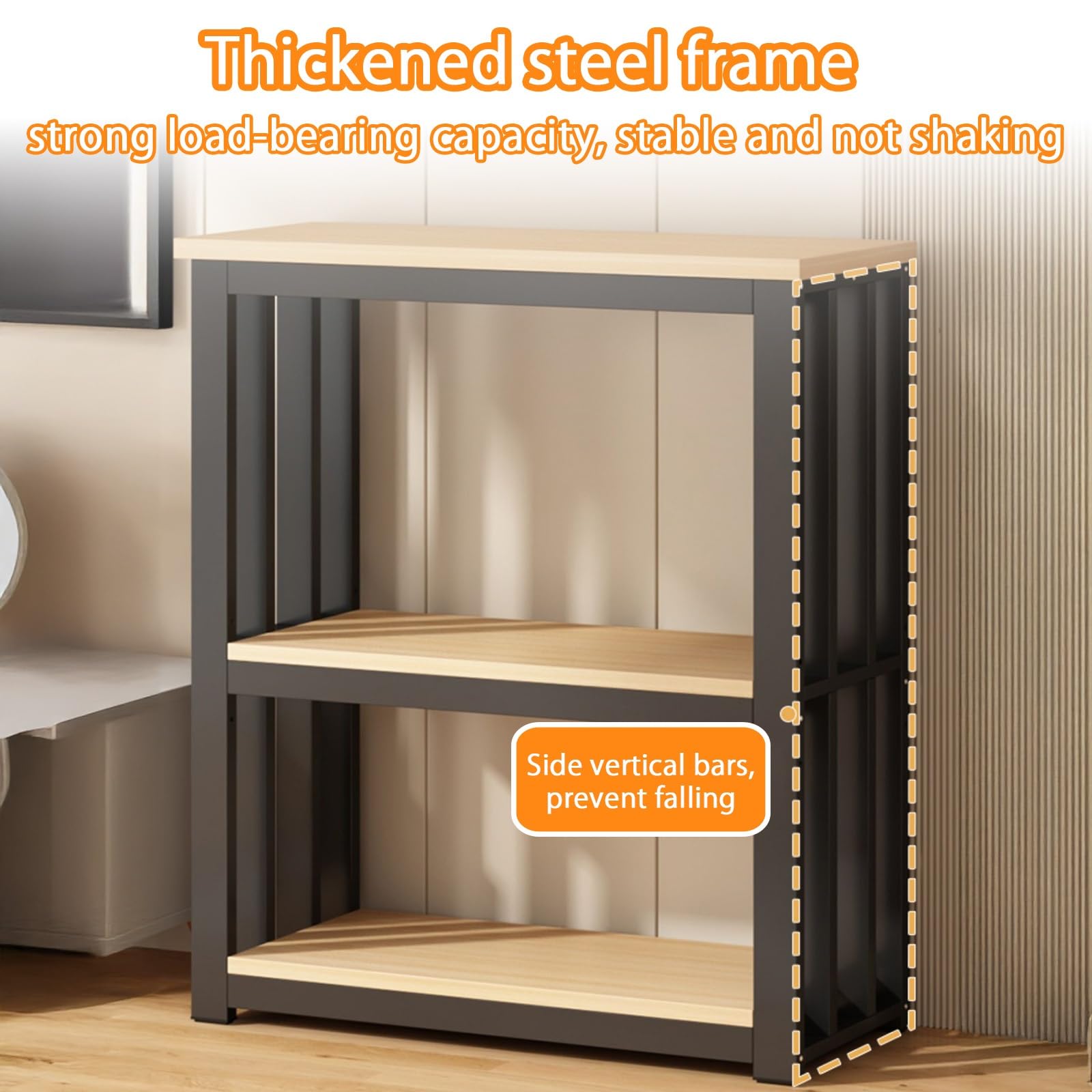Generisch Verstellbarer 2-stufiger Aquariumständer für rahmenlose Aquarien – Stilvolle beige Aquarienmöbel für Zuhause und Büro, Tragkraft 100 kg, passend für 80 x 40 cm (35,4 x 15,7 Zoll)
