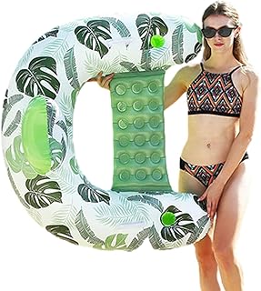 Cadeira Flutuante Piscina - Piscina Flutuante Inflável | Cadeiras piscina porta-copos e alças embutidas, cadeira flutuante água para praia, lago e piscina Uwariloy