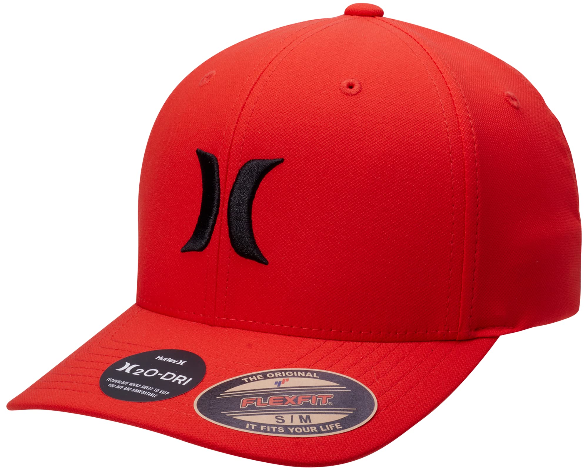 Hurley Men's Caps - One &amp; Only Flexfit Baseball Cap - Fitted Hats for Men (S-XL)