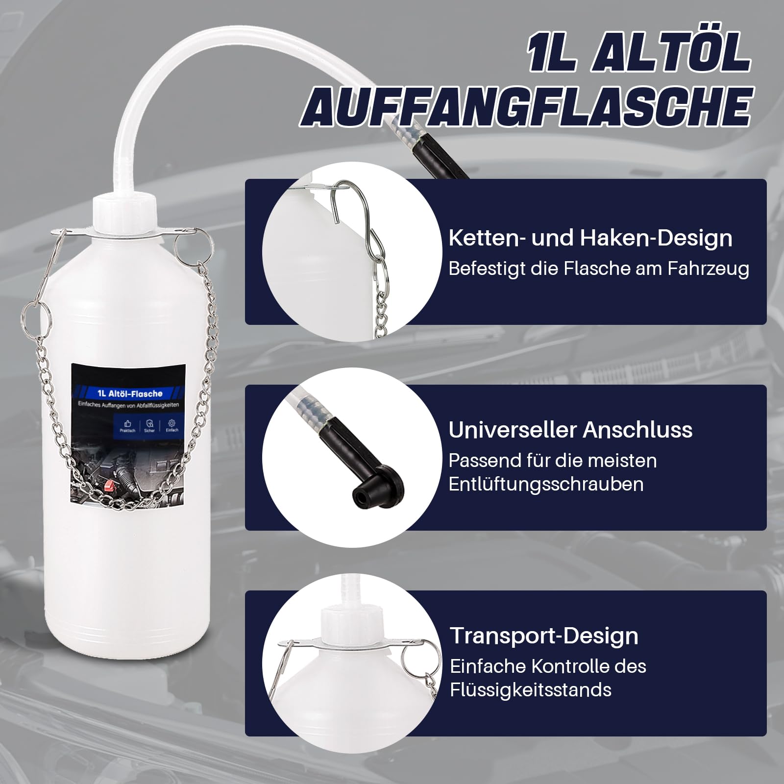 DASBET 3L Bremsenentlüftungsgerät, manuelles Bremsenentlüfter Set