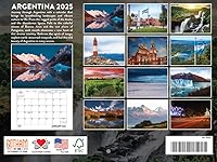Vista 14 de Calendario de pared mensual 2025 de México, 12 meses, fabricado en Estados Unidos