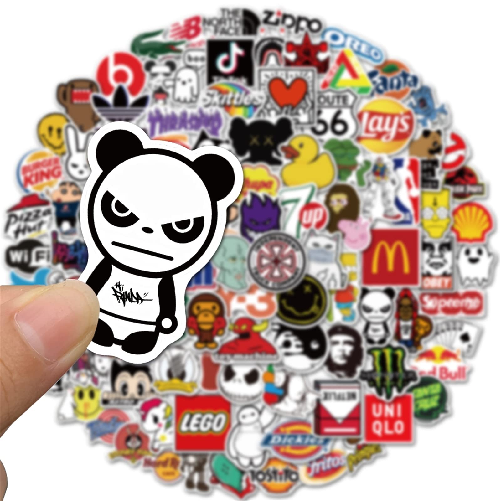 Amazon.co.jp: ステッカー 100枚セット シール 防水 タイドブランド