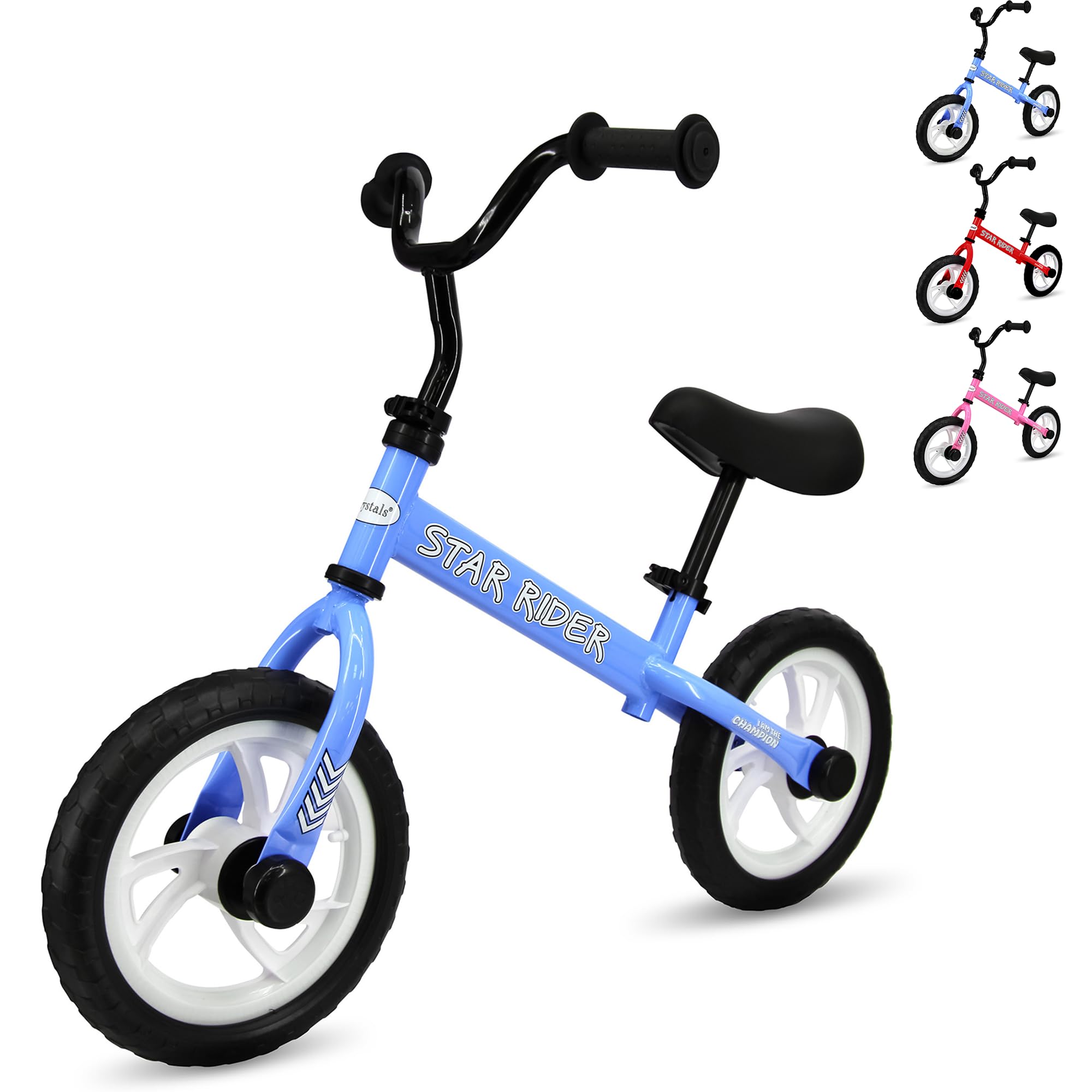 MetBelle Toddler Balance Bike 2 Year Old,12"No Pedal Kids Indoor Outdoor Toy Bike 2