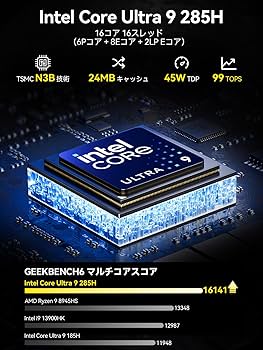 Amazon.co.jp: GMKtec EVO-T1 Intel Core Ultra 9 285H搭載