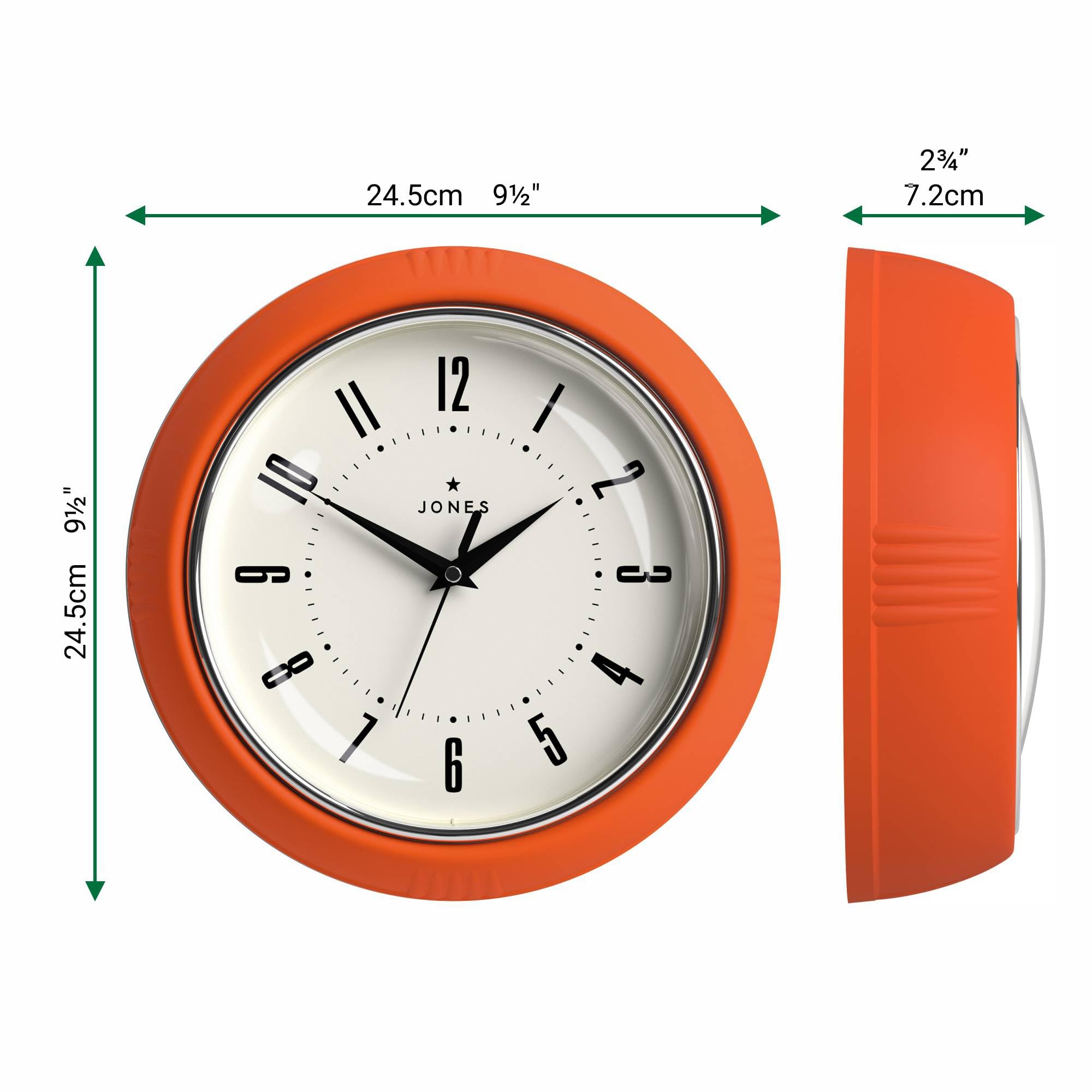 Amazon.com: JONES CLOCKS® Ketchup wall Clock | Round Retro Diner