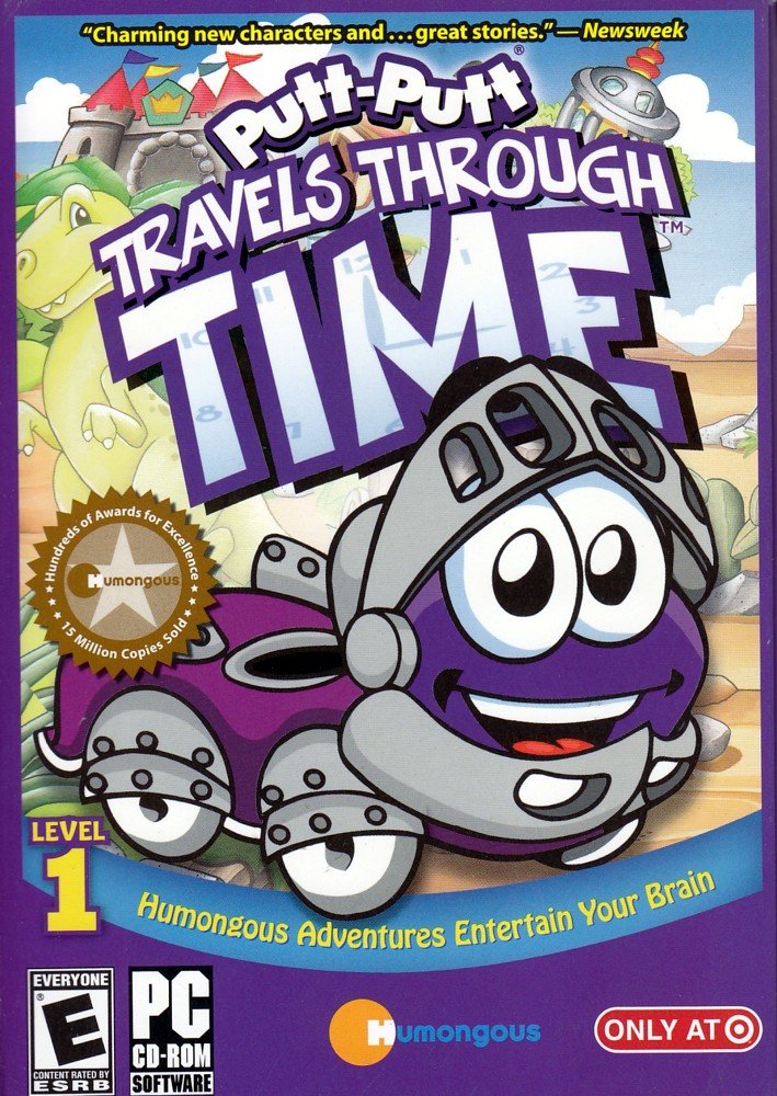 Putt-Putt Travels Through Time PC CD - Help Rescue Pep from a Crazy Time Warp - Putt Putt