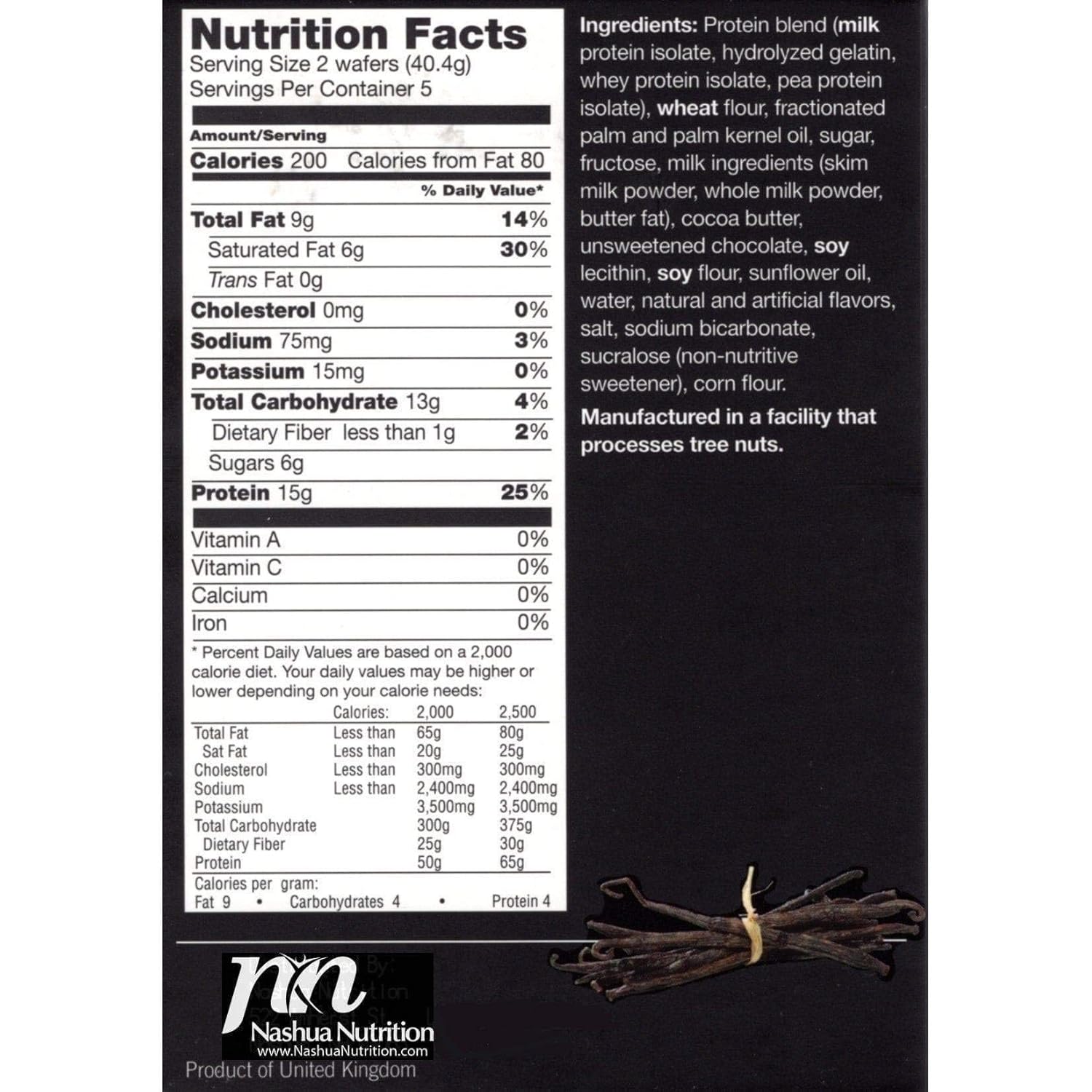 Proti-Thin High Protein Vanilla Wafer Squares, 15g Protein, Low Calorie, Low Sugar, Aspartame Free, Diet Wafer Bars, Healthy Snack, 2 Wafers per Serving, 5 Count Box (6 Boxes - Save 10%)
